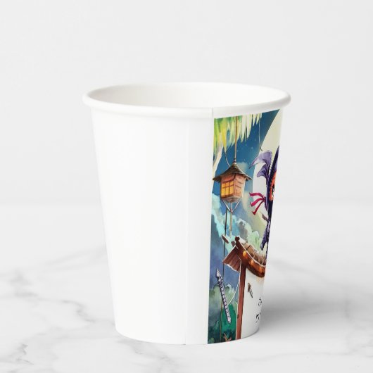 Gobelets En Papier Aquarelle Spy Ninja (Droite)