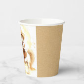 Gobelets En Papier Aquarelle Western Cowboy Baby shower (Gauche)