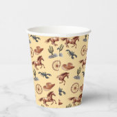 Gobelets En Papier Aquarelle Western Kid Art Tan (Droite)