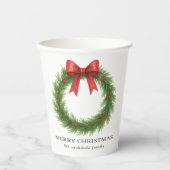 Gobelets En Papier Aquarelle Wire Noël moderne (Recto)