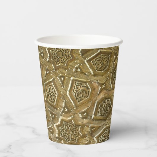 Gobelets En Papier Arabe arabe traditionnel Motif arabe (Verso)