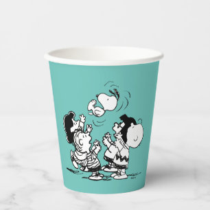Gobelets En Papier Arachides Gang Lifting Snoopy