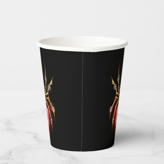 Gobelets En Papier Araignée en vapeur noire (Droite)