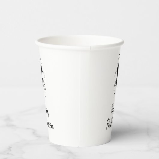 Gobelets En Papier Araignée gothique Halloween Party Simple Noir Blan (Droite)