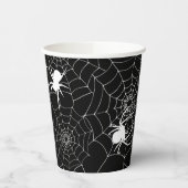 Gobelets En Papier Araignées éffrayantes sur Cobwebs Halloween (Gauche)