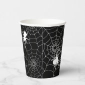 Gobelets En Papier Araignées éffrayantes sur Cobwebs Halloween (Droite)