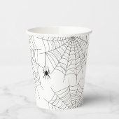 Gobelets En Papier Araignées Et Araignées Web Simple Halloween (Gauche)