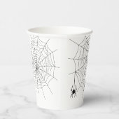 Gobelets En Papier Araignées Et Araignées Web Simple Halloween (Droite)