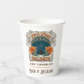 Gobelets En Papier Araignées et Lys Éffrayant Halloween Personnalisé (Recto)