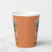 Gobelets En Papier Araignées et Lys Éffrayant Halloween Personnalisé (Droite)