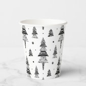 Gobelets En Papier Arbre de Noël (Verso)
