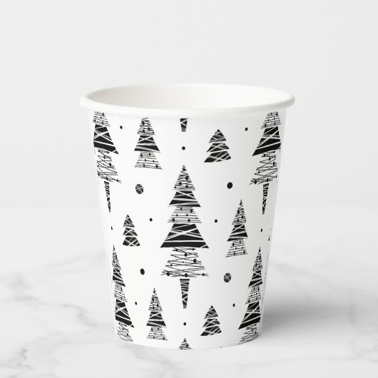 Gobelets En Papier Arbre de Noël (Recto)