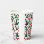 Gobelets En Papier Arbre de Noël, cadeaux, sucre de canne (Gauche)