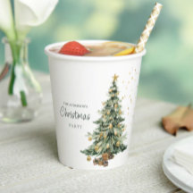 Arbre de Noël élégant à l'aquarelle pour fête de N