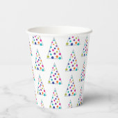 Gobelets En Papier Arbre de Noël moderne (Verso)