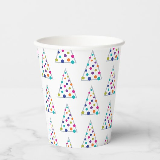 Gobelets En Papier Arbre de Noël moderne (Recto)