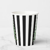 Gobelets En Papier Arbre de Noël noir et blanc (Gauche)