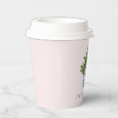 Gobelets En Papier Arbre de Noël rose et bleu (Droite)