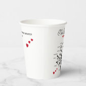 Gobelets En Papier Arbre généalogique personnalisé (20 noms) (Droite)