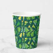 Gobelets En Papier Arbre vert et or de Noël (Droite)