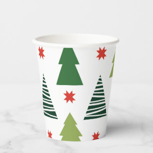 Gobelets En Papier Arbres de Noël