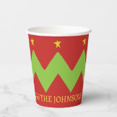 Gobelets En Papier Arbres de Noël (Verso)