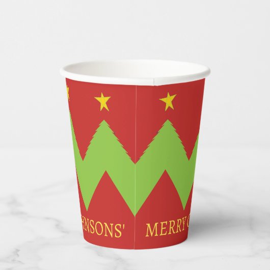 Gobelets En Papier Arbres de Noël (Droite)