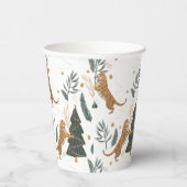 Gobelets En Papier Arbres de Noël et motif de tigres (Droite)