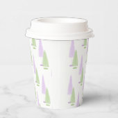 Gobelets En Papier Arbres de Noël Pastel (Droite)