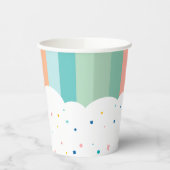 Gobelets En Papier Arc-en-ciel de fête d'anniversaire amusant (Gauche)