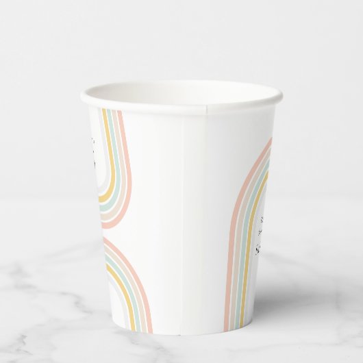 Gobelets En Papier Arc-en-ciel moderne (Droite)