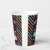 Gobelets En Papier Arc-en-ciel Neon Stwood Party Sleepover Personnali (Gauche)