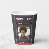 Gobelets En Papier Arcade Jeu Photo Brick Wall Retro (Recto)