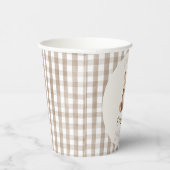 Gobelets En Papier Arche Brown moderne Notre petit ours 1er anniversa (Droite)