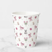 Gobelets En Papier Arcs, Lapins et Fleurs (Gauche)