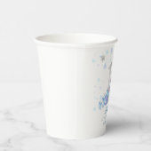 Gobelets En Papier Argent Sparkle Royaume gelé Château 1er Anniversai (Droite)