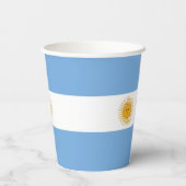 Gobelets En Papier Argentina flag (Verso)