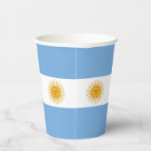 Gobelets En Papier Argentina flag (Droite)