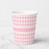 Gobelets En Papier Argyle Rose (Gauche)