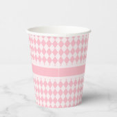 Gobelets En Papier Argyle Rose (Droite)