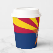 Gobelets En Papier Arizonan Flag & Seal, Flag of Arizona (Recto)