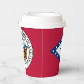 Gobelets En Papier Arkansan Flag & Seal, Flag of Arkansas (Droite)