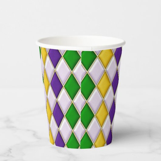 Gobelets En Papier Arlequin en verre tendu (Droite)