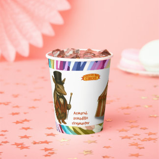 Gobelets En Papier Armand, le dompteur de tatou