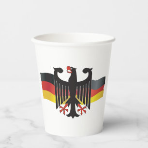 Gobelets En Papier Armoiries de l'aigle fédéral d'Allemagne