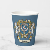 Gobelets En Papier Armstrong Clan Badge Bleu Personnalisé (Recto)