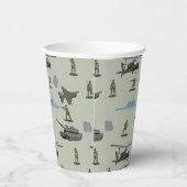 Gobelets En Papier Army Military Camouflage Green Camo Birthday (Droite)