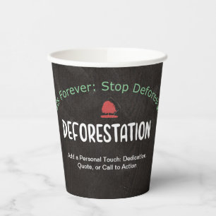Gobelets En Papier Arrêter la déforestation : écologique