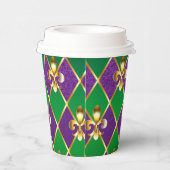 Gobelets En Papier Arrière - plan de bijoux Mardi Gras (Droite)