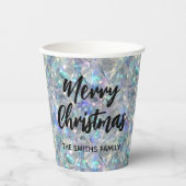 Gobelets En Papier Arrière - plan en pierre optique Holographique Joy (Recto)